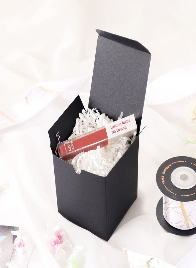JINMING 25 Small Gift Boxes 3x3x3 Inches, Matte Black Gift Boxes Bulks for Mother's Day, Father's Day, Cupcake, Candy, Birthday, Groomsman Proposal Boxes for Light Gifts - Image 2